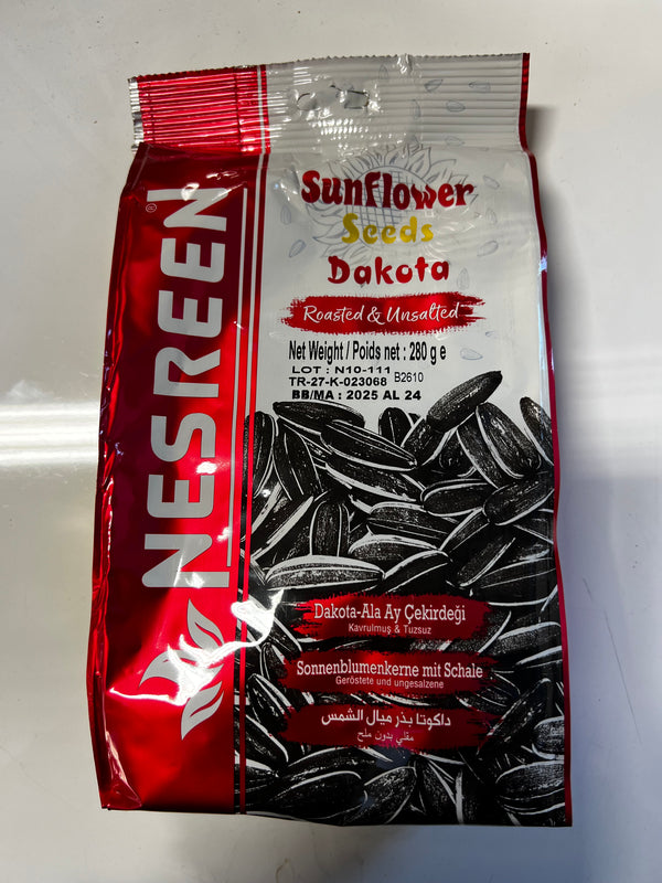 Nesreen Roasted & Unsalted Sunflower Seeds 280Gr