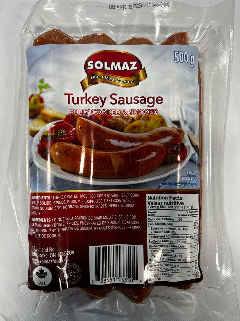 Solmaz Turkey Sausage 500Gr