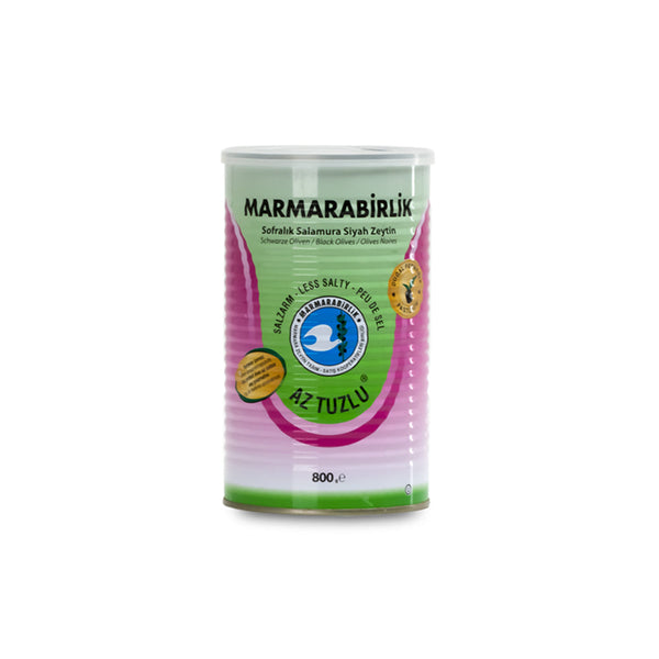 Marmarabirlik Black Olives Low Salt 800g