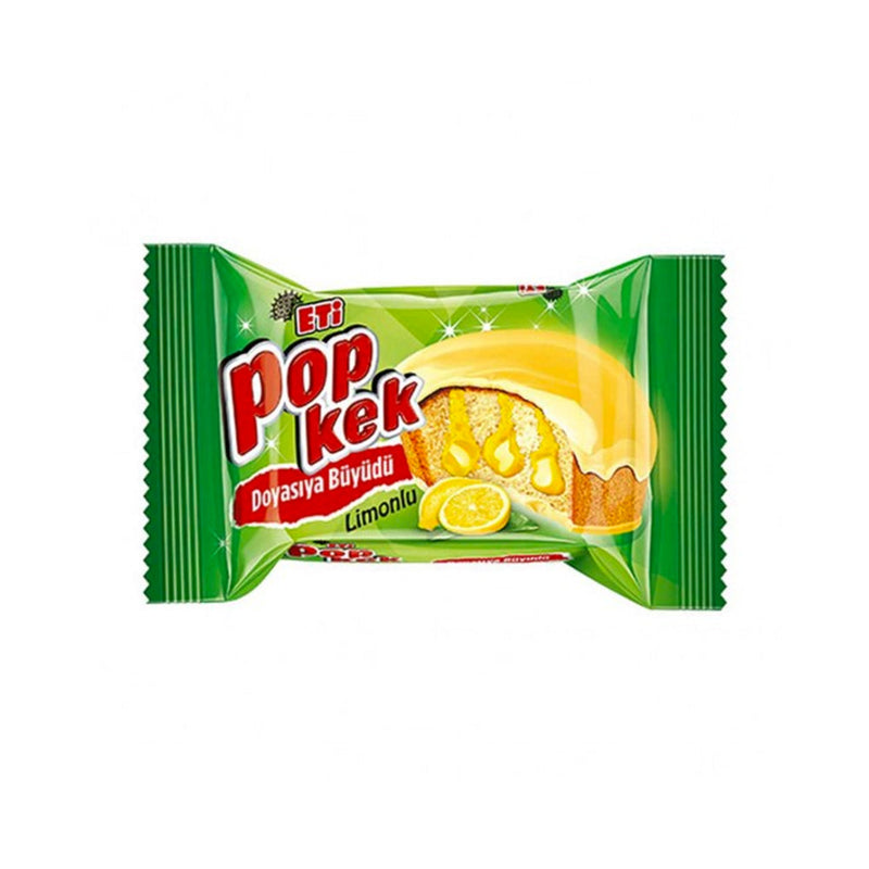 ETI POPKEK SMALL CAKE FILLED AND COVERED WITH LEMON SAUCE 60g