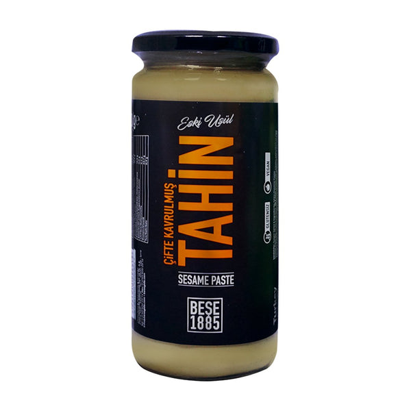 BEŞE - DOUBLE ROASTED TAHINI in GLASS JAR 500 g