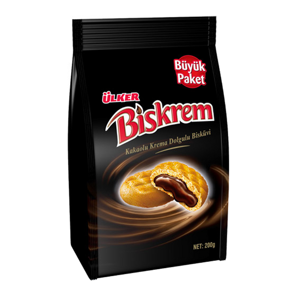 ULKER - BISKREM CACAO BISCUIT FILLED WITH CACAO CREAM 200g