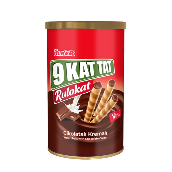 ÜLKER - RULOKAT WAFER ROLLS WITH CHOCOLATE CREAM in 170 g Tins