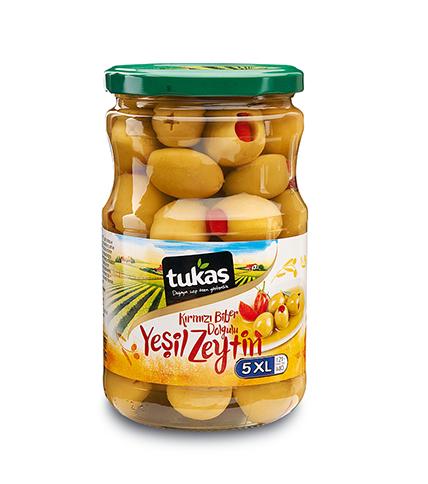 Tukaş Biberli Yeşil Zeytin (720gr)