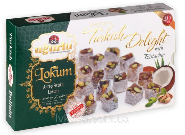 Ugurlu Turkish Delight with Pistachio 350g