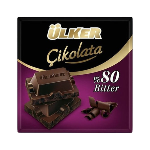 ULKER KARE DARK 80% CACAO CHOCOLATE TABLET